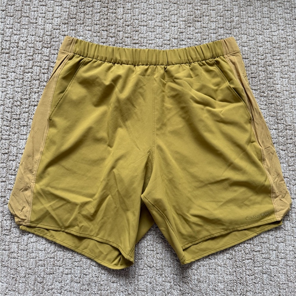 Outdoor Voices Mustard Yellow Athletic Shorts